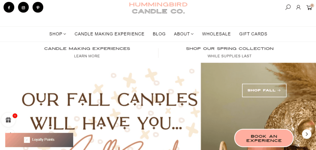 hummingbird candle co